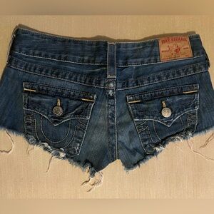 True religion denim shorts size 26